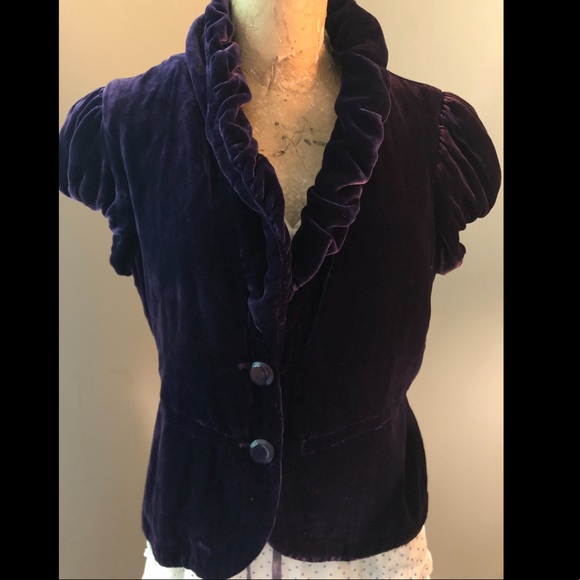 Armani Exchange NWT purple velvet top - Picture 12 of 14